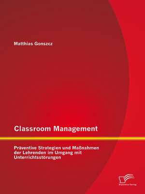 cover image of Classroom Management